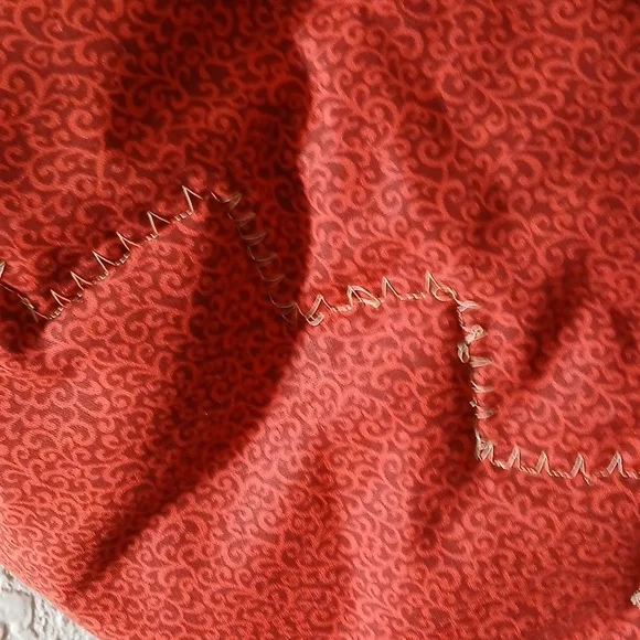 Sunflower Quilt Wall Art in Red and Yellow 20"x22" - Picture 3 of 3